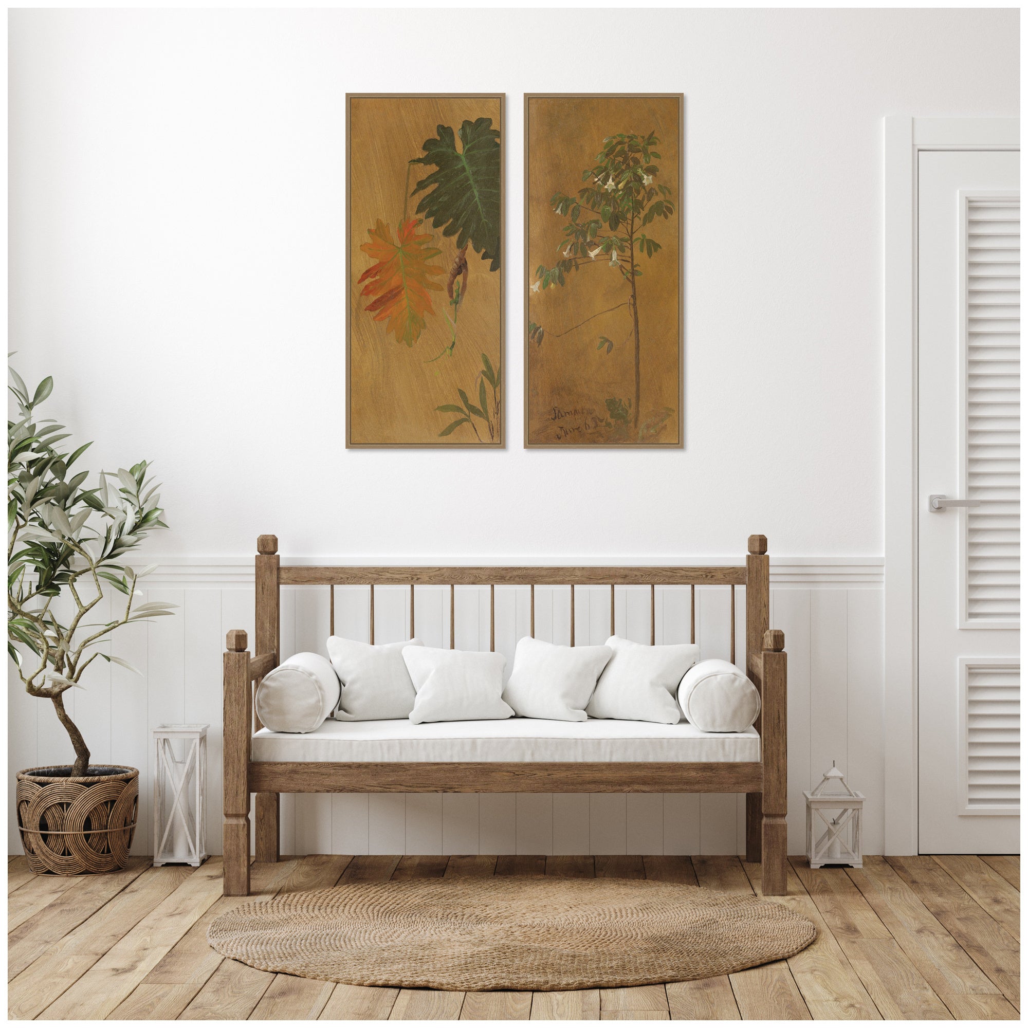 Art Set 2 Piece Set 18x40 Sylvie Dark Gold 7