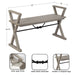 Bench Gray 43x15x26 2