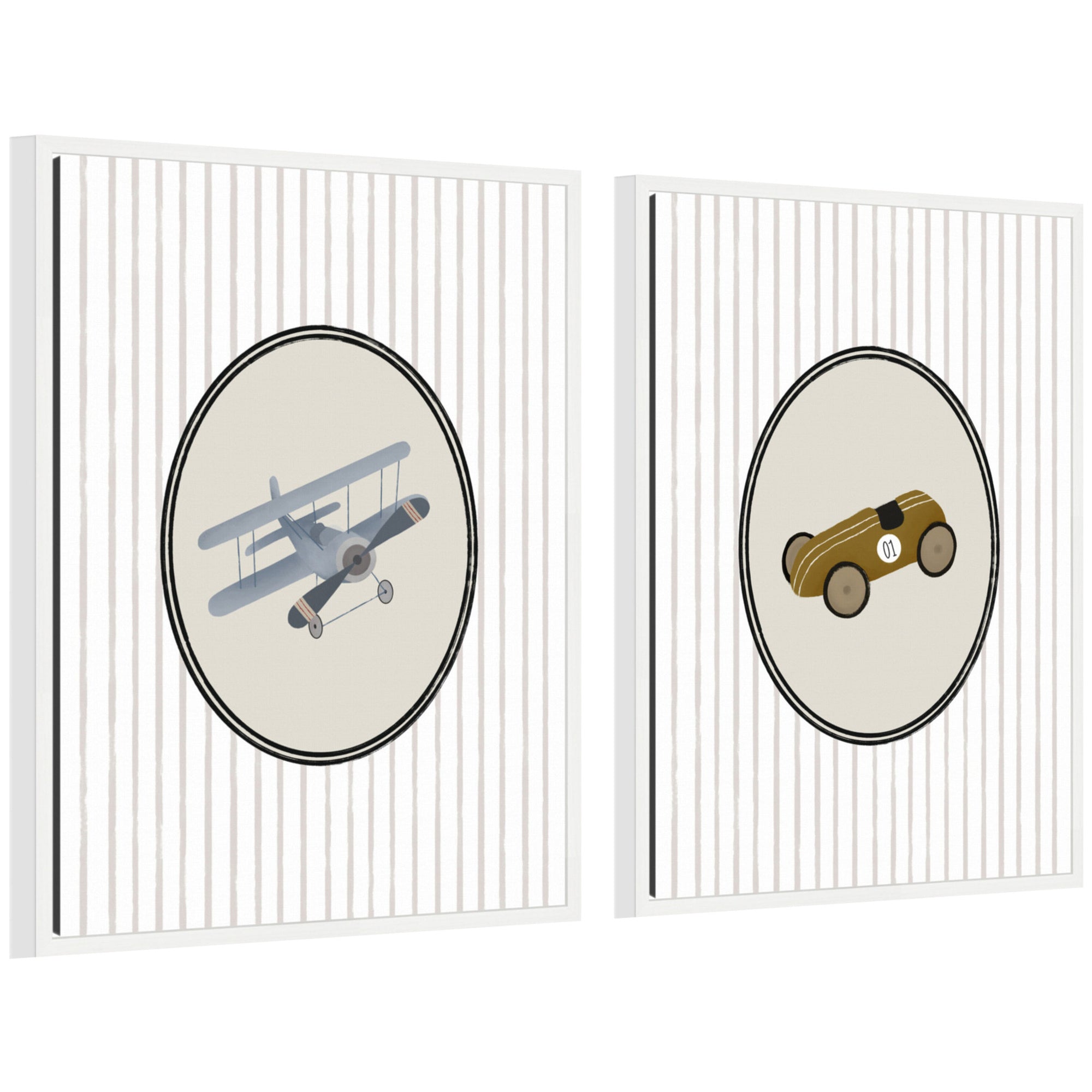 Art Set Sylvie White 2 Piece Set 18x24 1