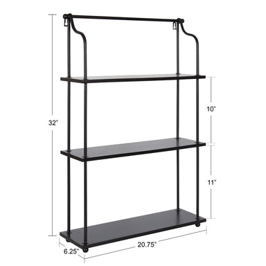 Accent Shelf Black 21x32 2