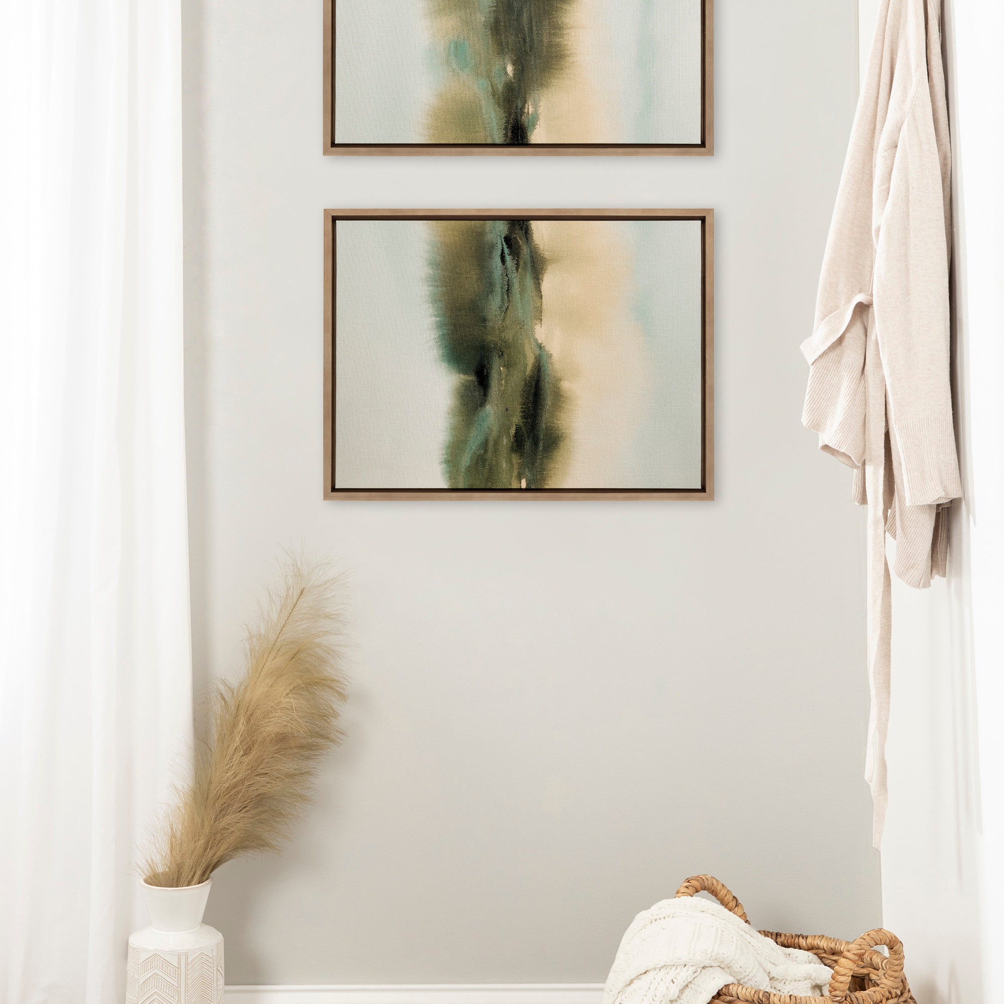 Art Set 2 Piece Set 18x24 Sylvie Dark Gold 6
