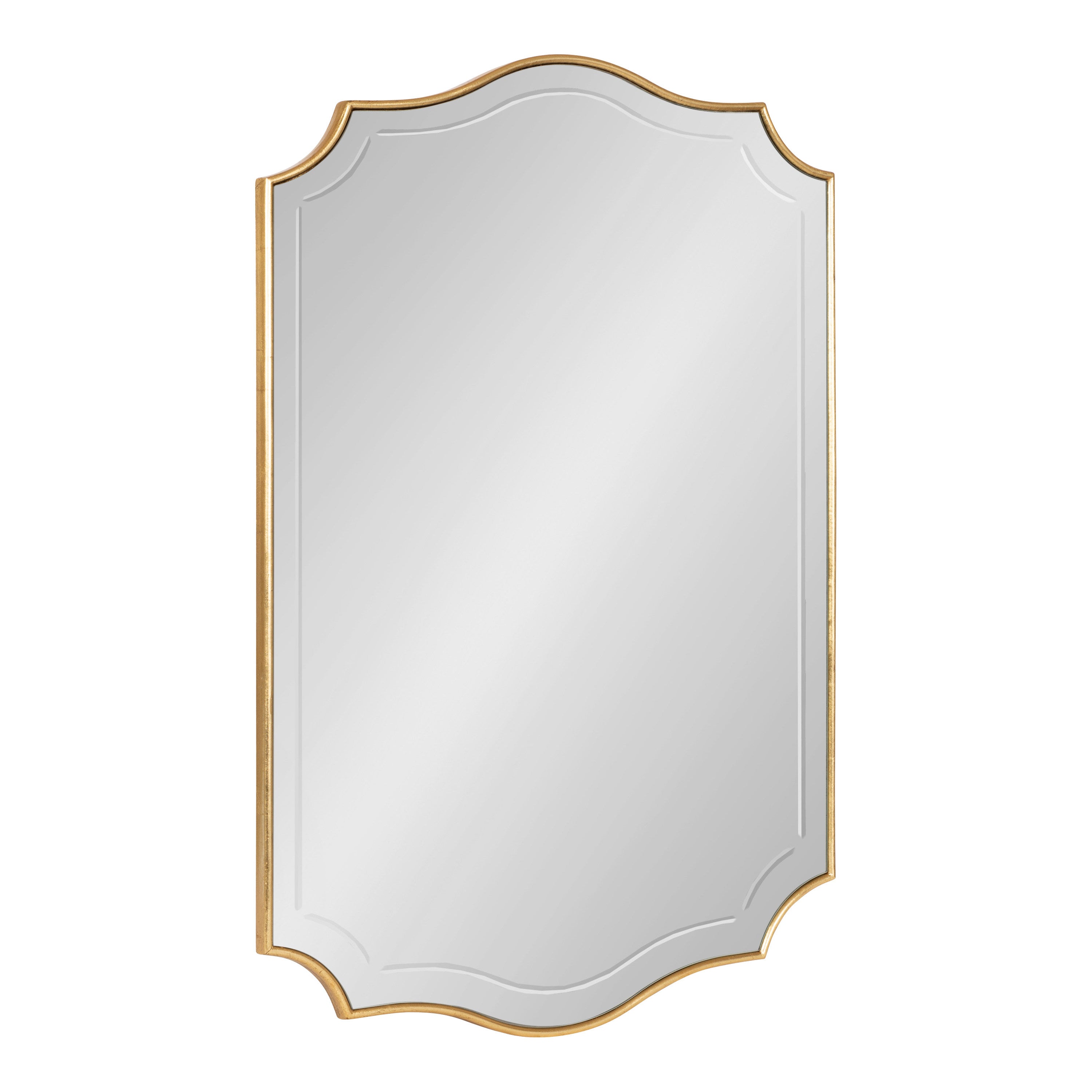 Scallop Mirror Gold 20x30 1