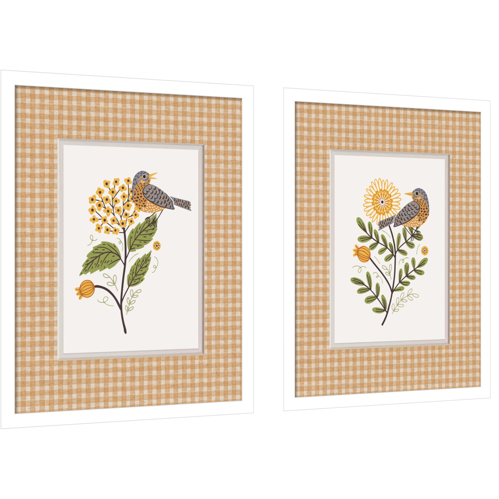 Framed Art Set 2 Piece Set 15x19 Svelte White 5