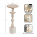 Drink Table White Natural 9x9x22 2