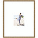 Wall Frame Belvedere Bronze 22x26 matted to 8x10 1