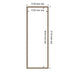 Dry Erase Board Bradford Bead Silver 13x37 2