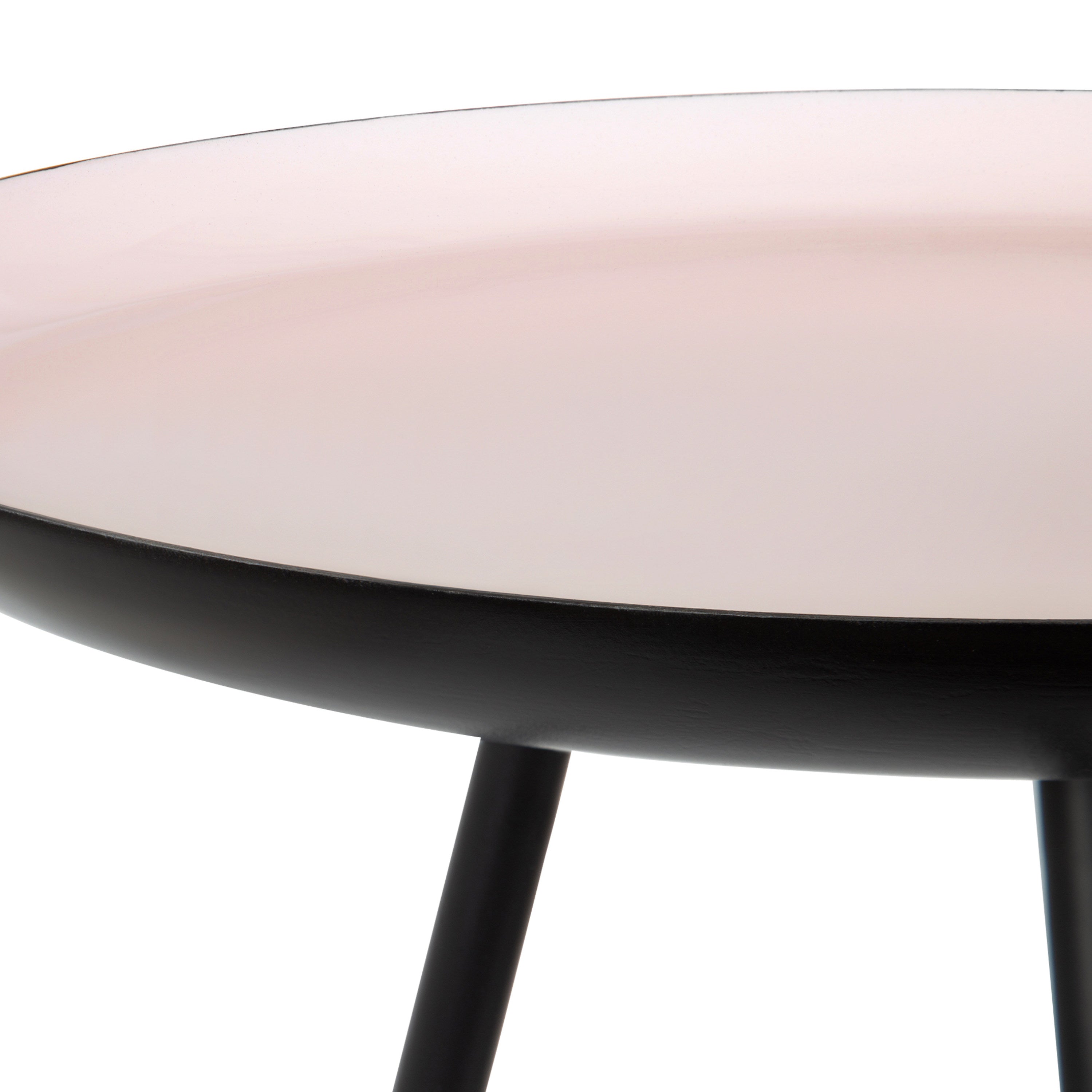 Side Table 15x15x22.5 Pink Black 4
