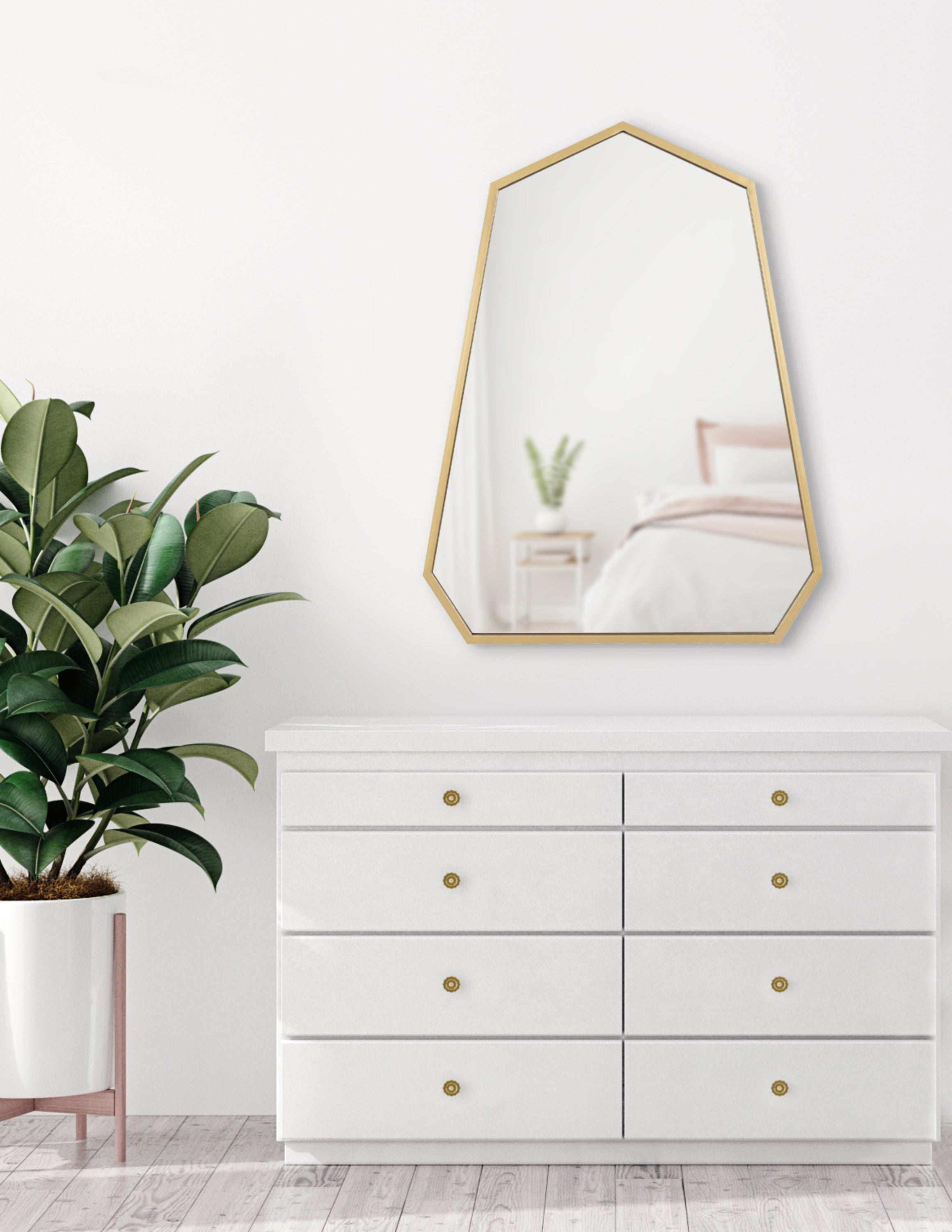Irregular Mirror Gold 23x30 7