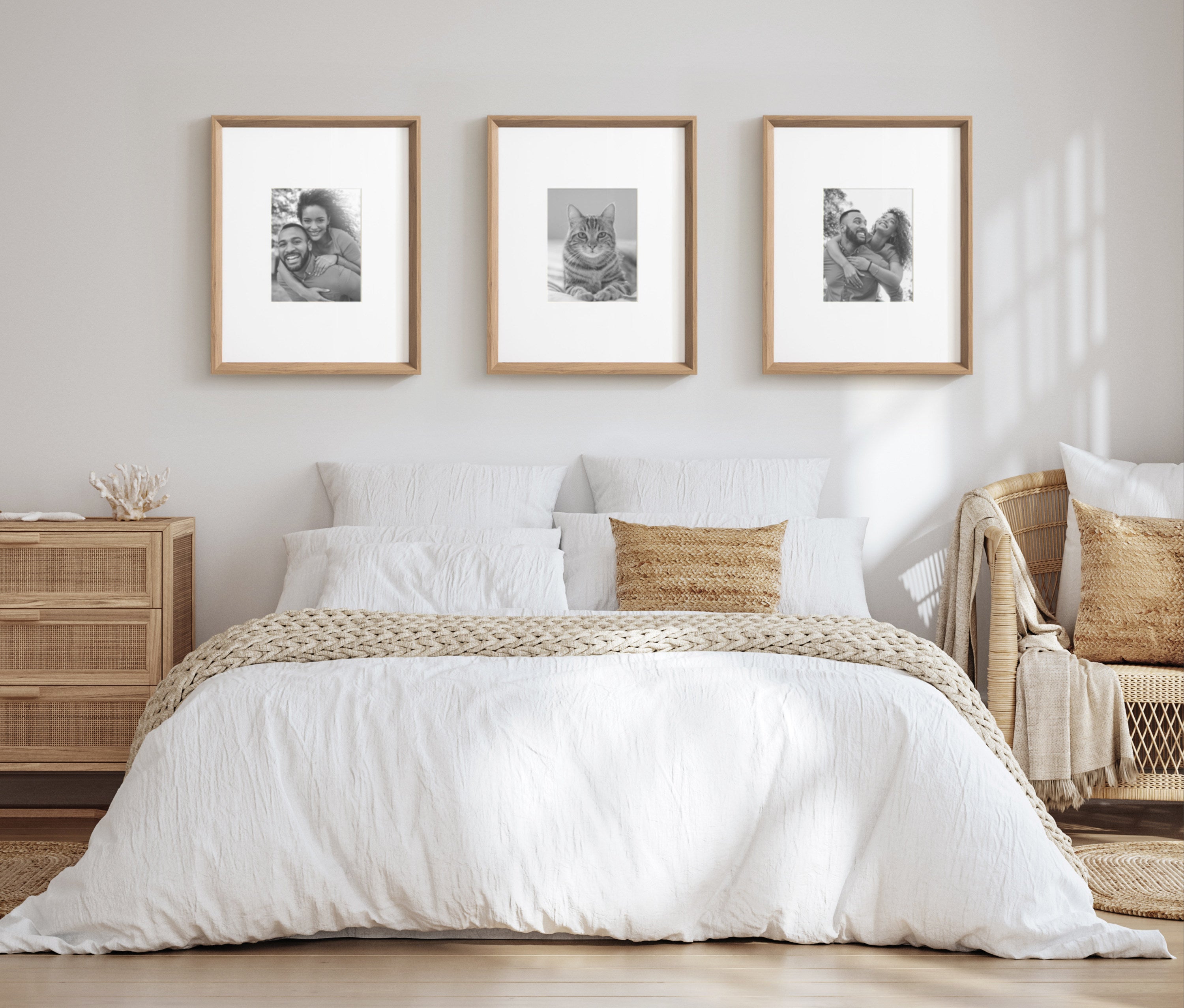 Wall Frame Brown 16x20 matted to 8x10 7