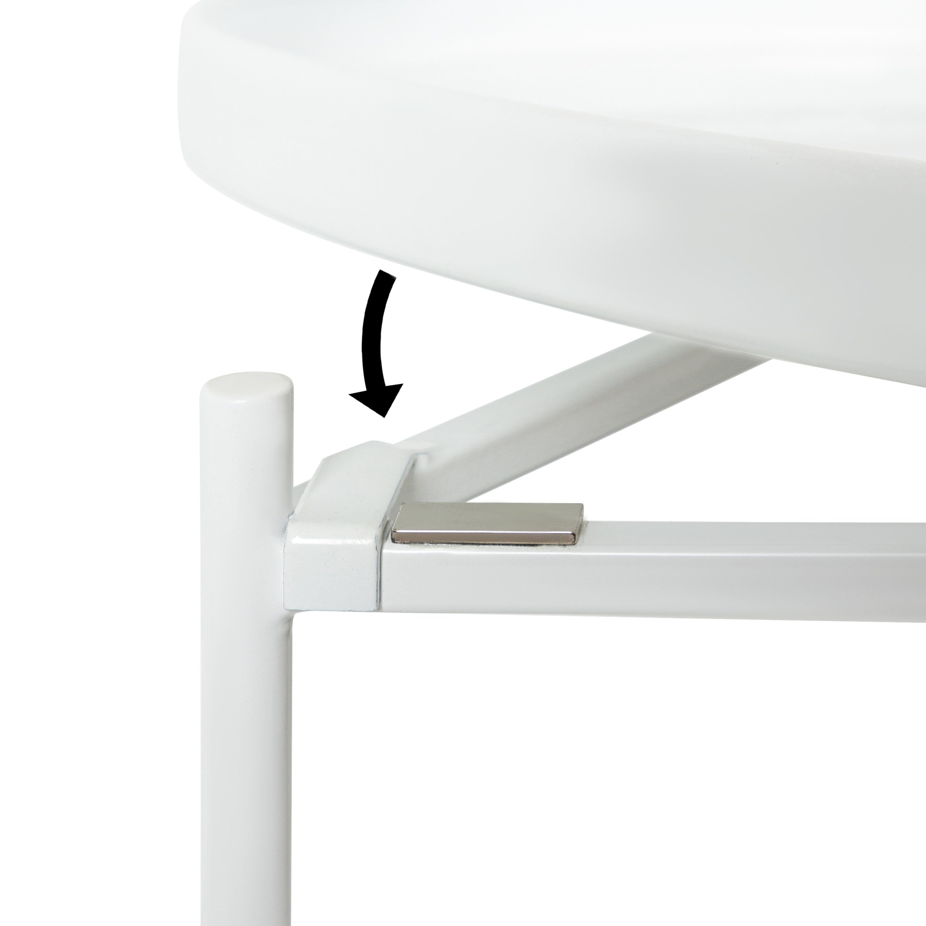 Nesting Table White 2 Piece 5