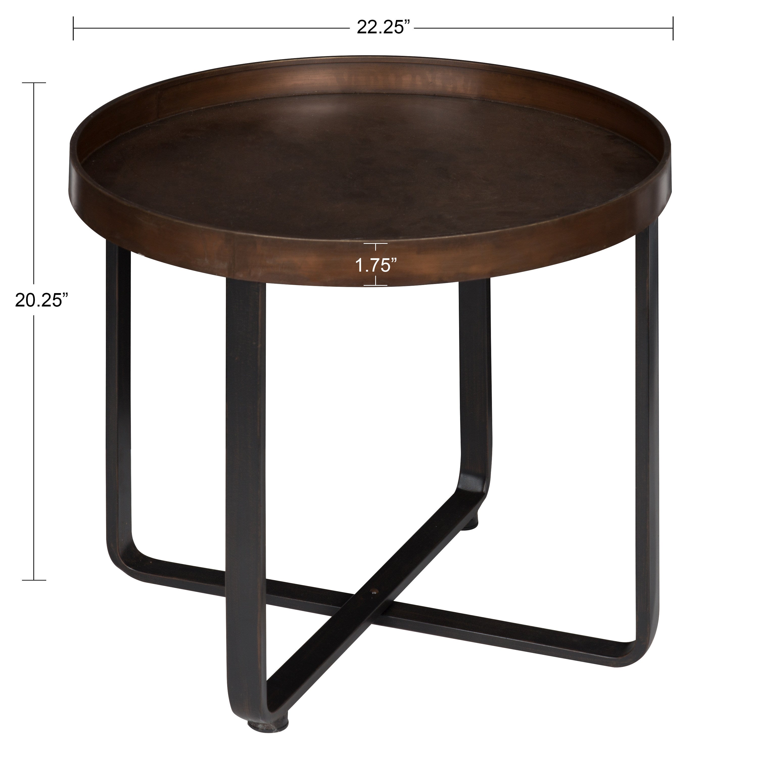 Side Table Bronze 22" Diameter 3