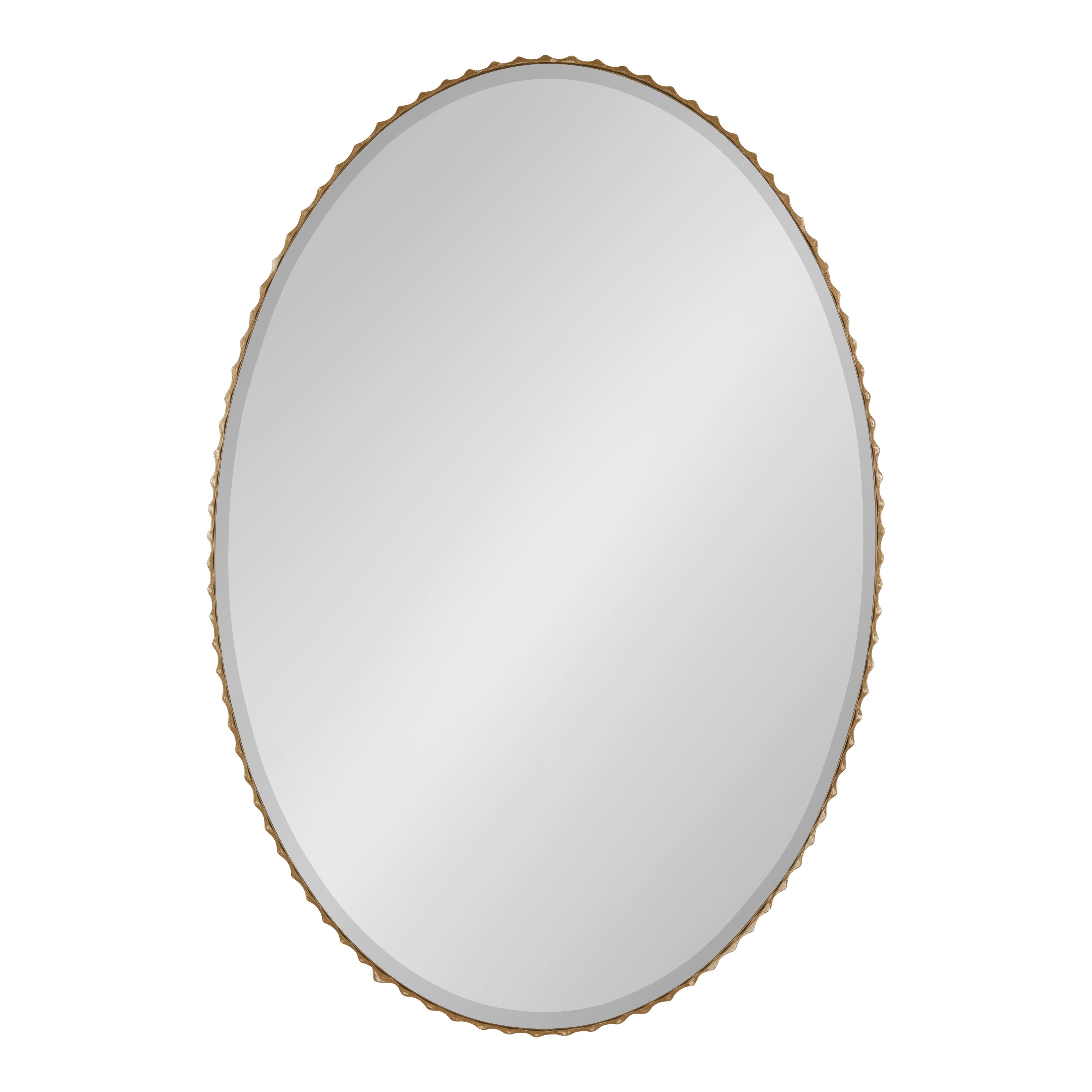 Elmora Fluted Oval Wall Mirror