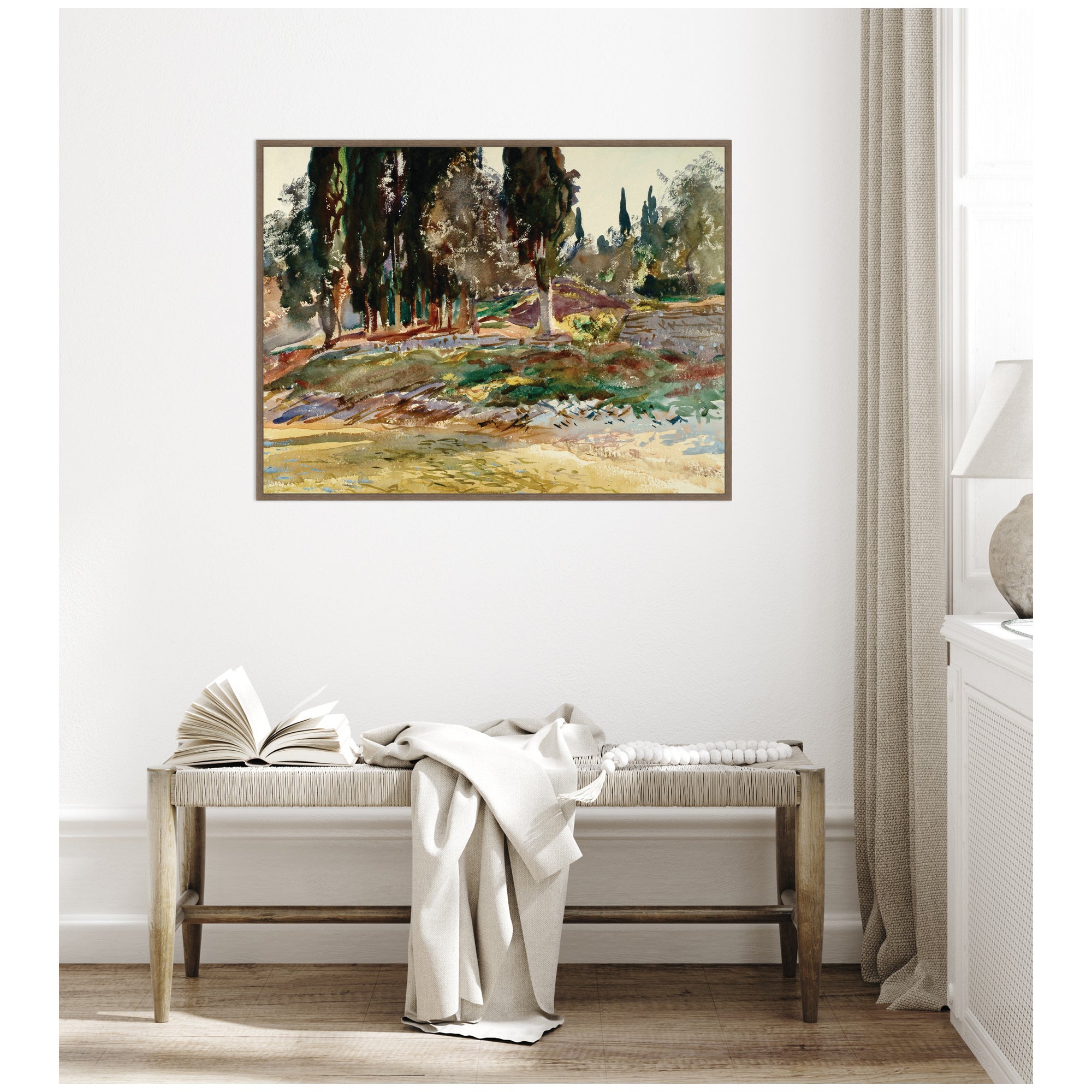 Framed Canvas 42 x 32 Sylvie Walnut 7