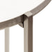 Side Table White Silver 15x15x24 3