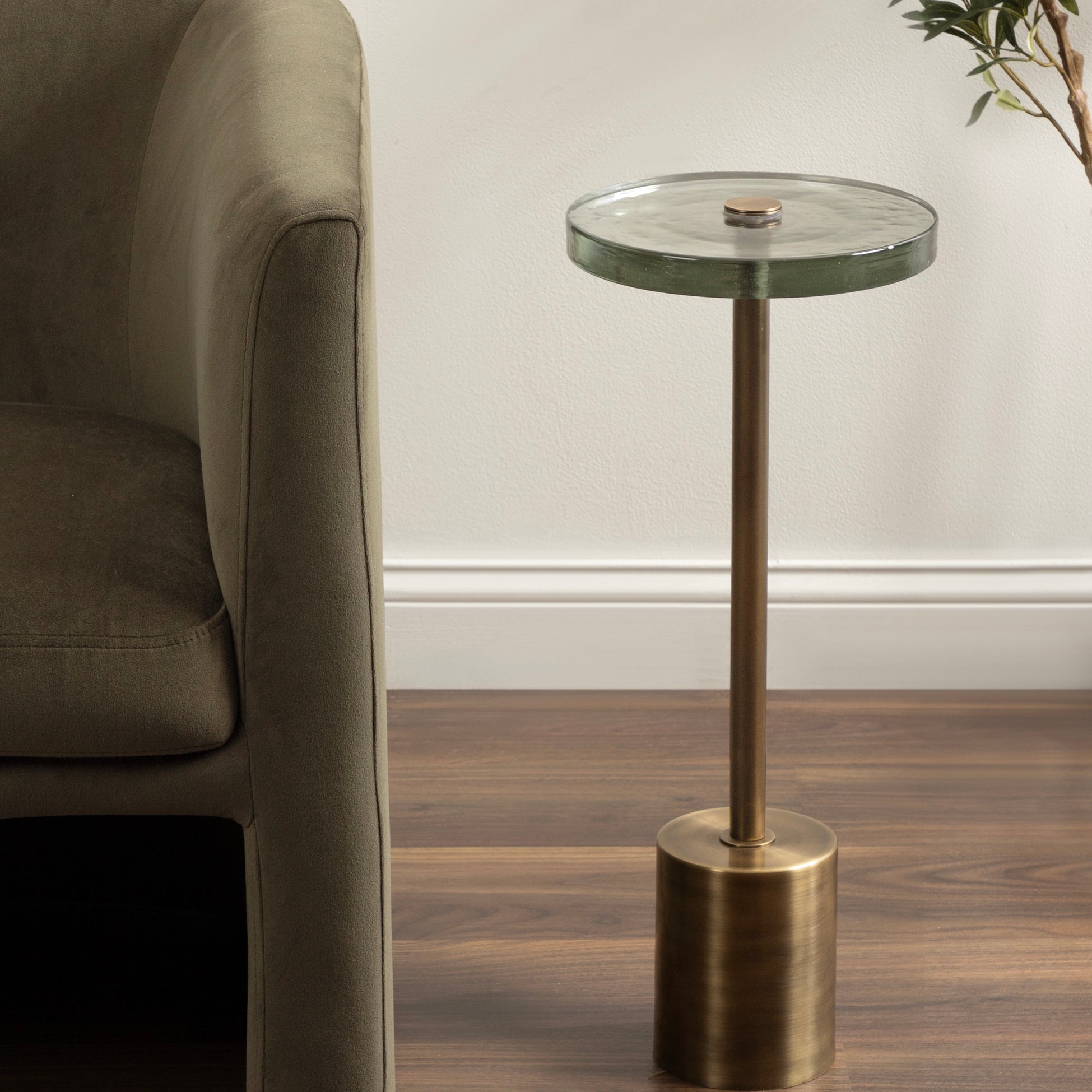 Drink Table Gold 10x10x24 6