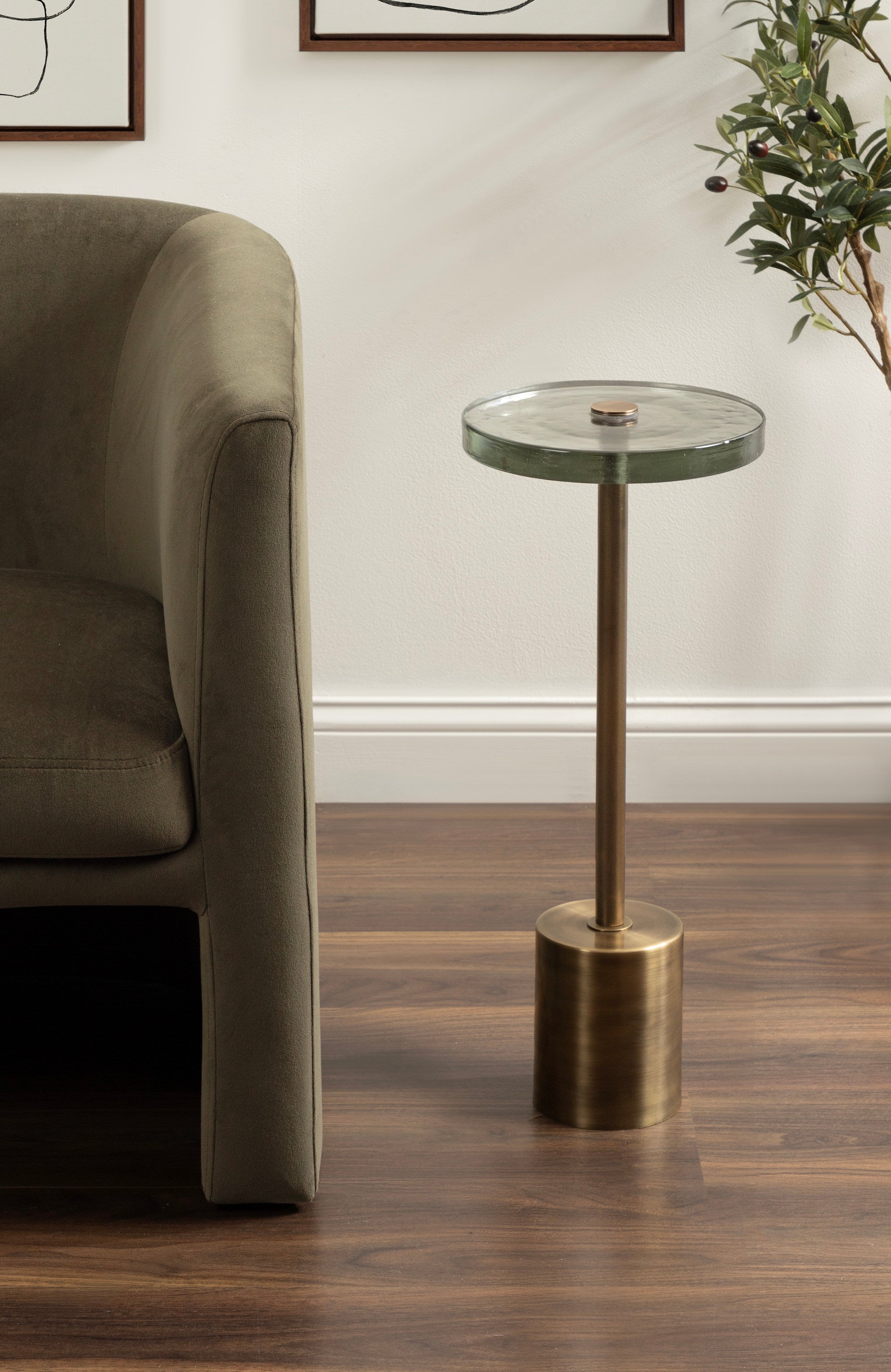 Drink Table Gold 10x10x24 6