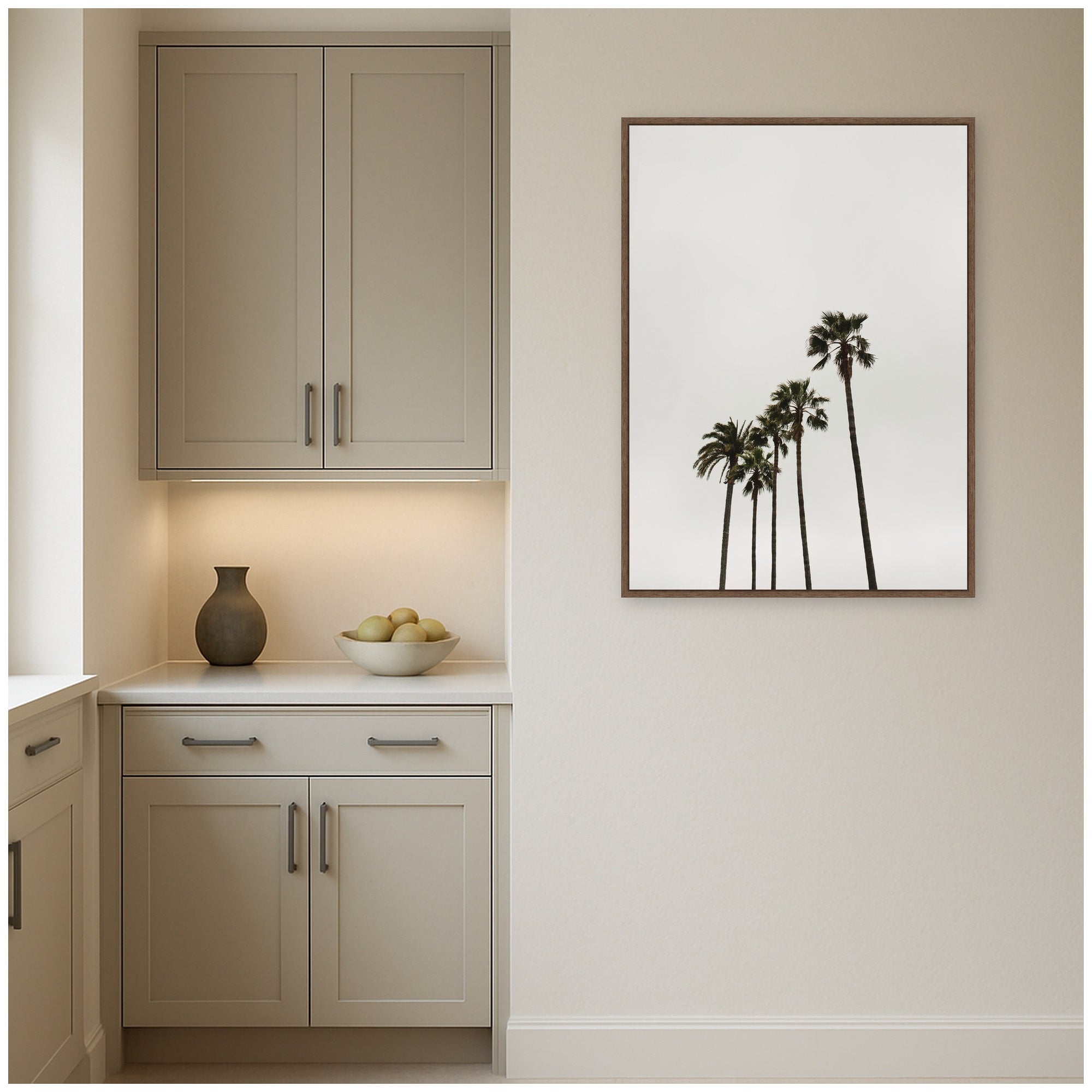 Framed Canvas 28x38 Sylvie Walnut 6