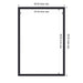 Dry Erase Board Florence Black 26x38 2