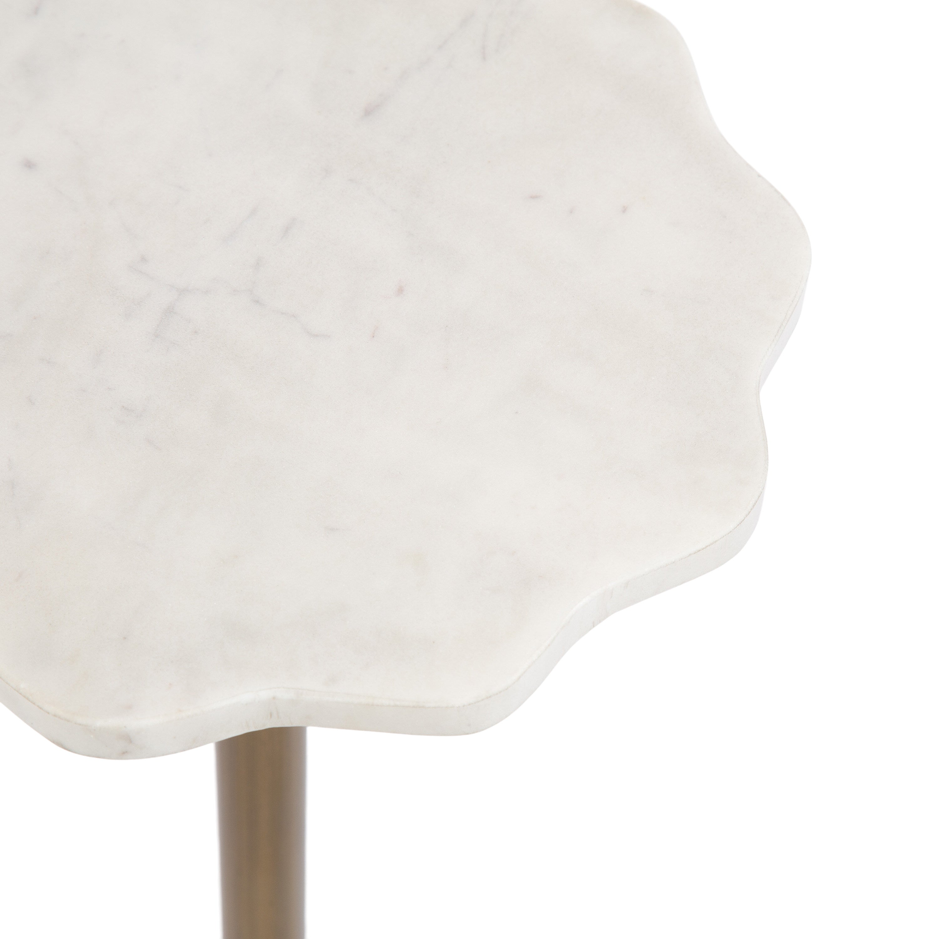 Side Table White Gold 10x10x23 4