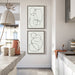 Art Set Sylvie Graywash 2 Piece Set 18x24 8