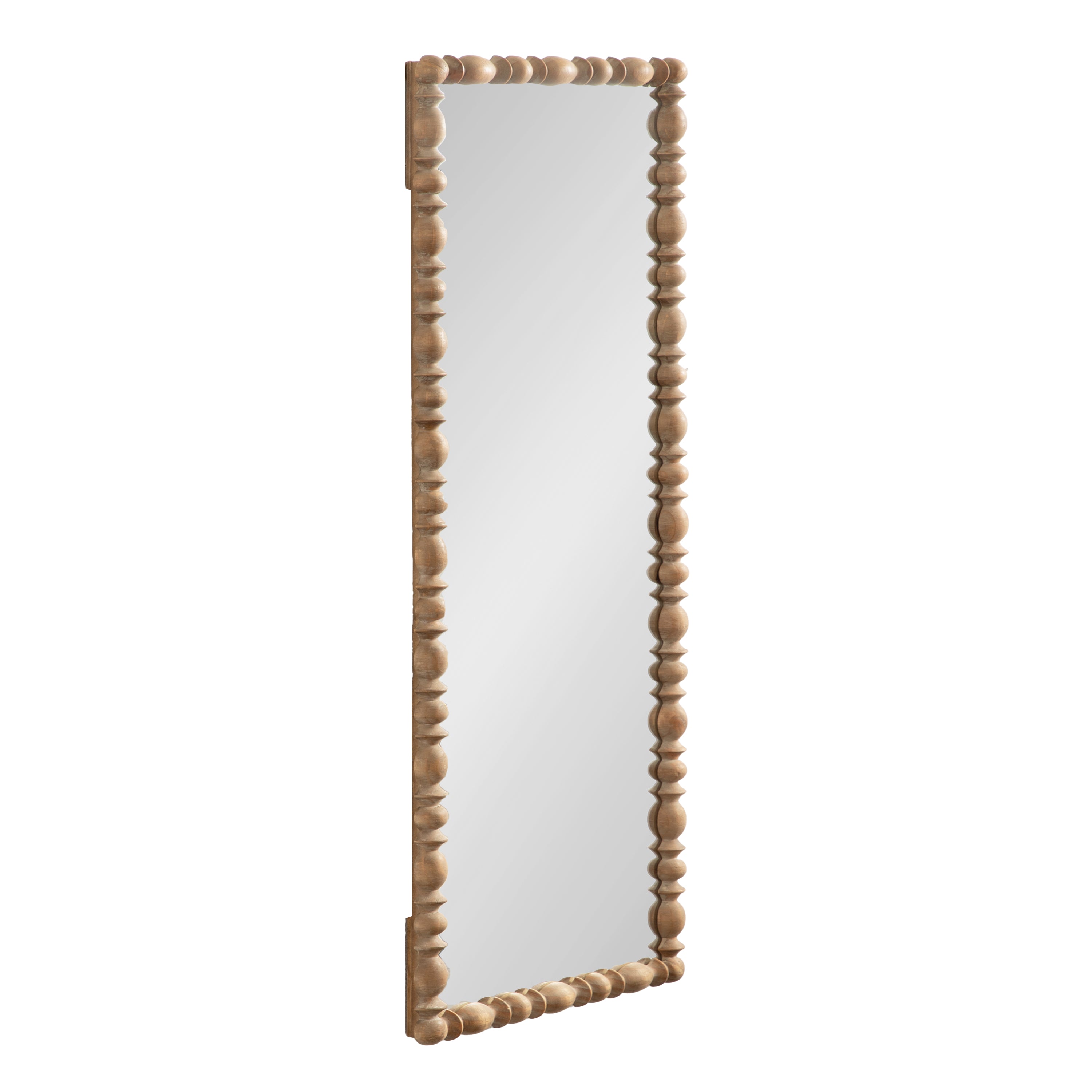 Rectangle Mirror Rustic Brown 18x50 1