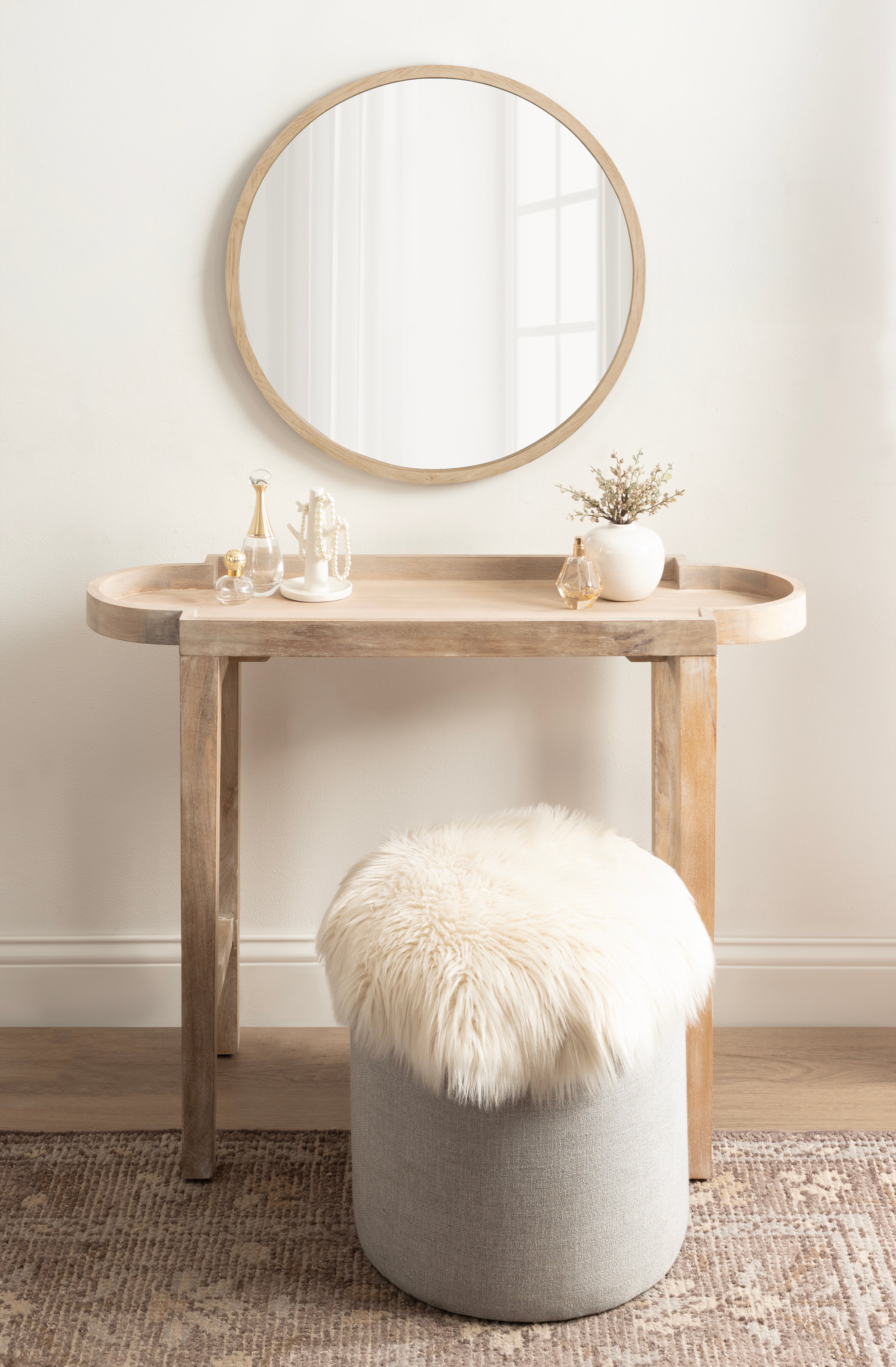 Console Table Natural Beige 38x14x30 7