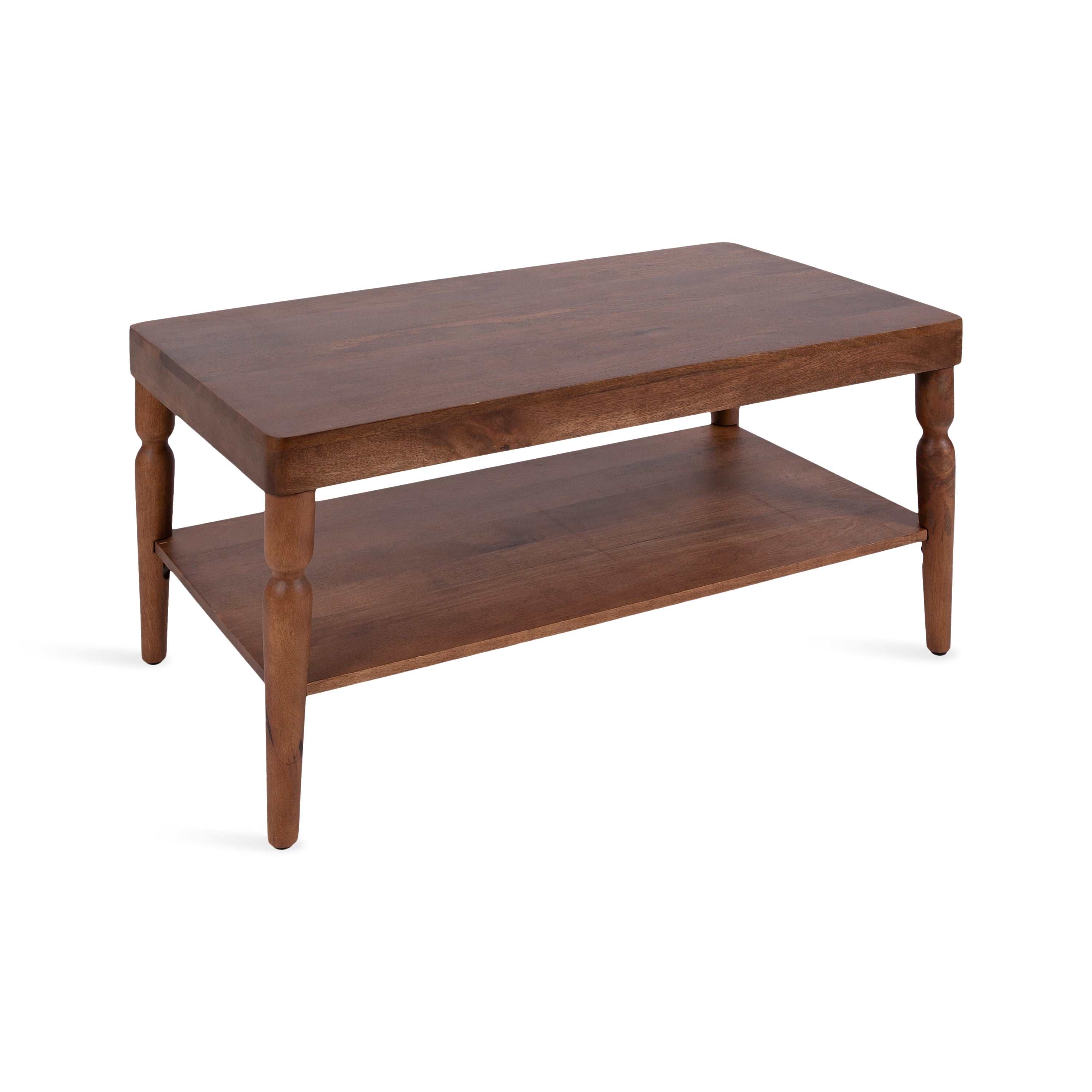 Coffee Table 36x20x18 Walnut Brown 1