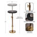 Drink Table Black Gold 10x10x30 2