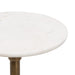 Drink Table Dark Brown Gold 10x10x22 3