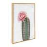 Sylvie Pink Cactus Flower Framed Canvas by Amy Peterson Art Studio