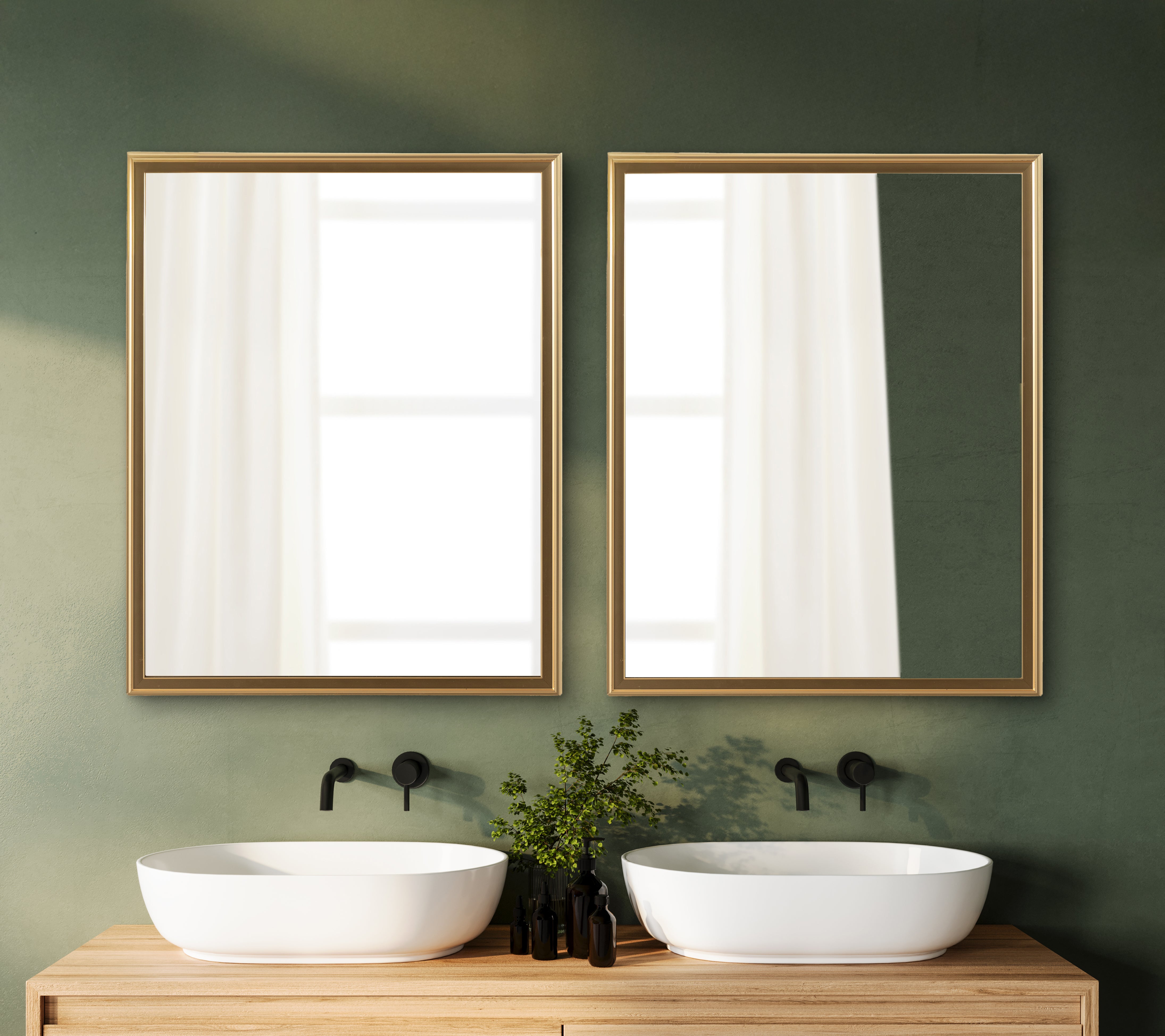 Rectangle Mirror Gold 24x30 7