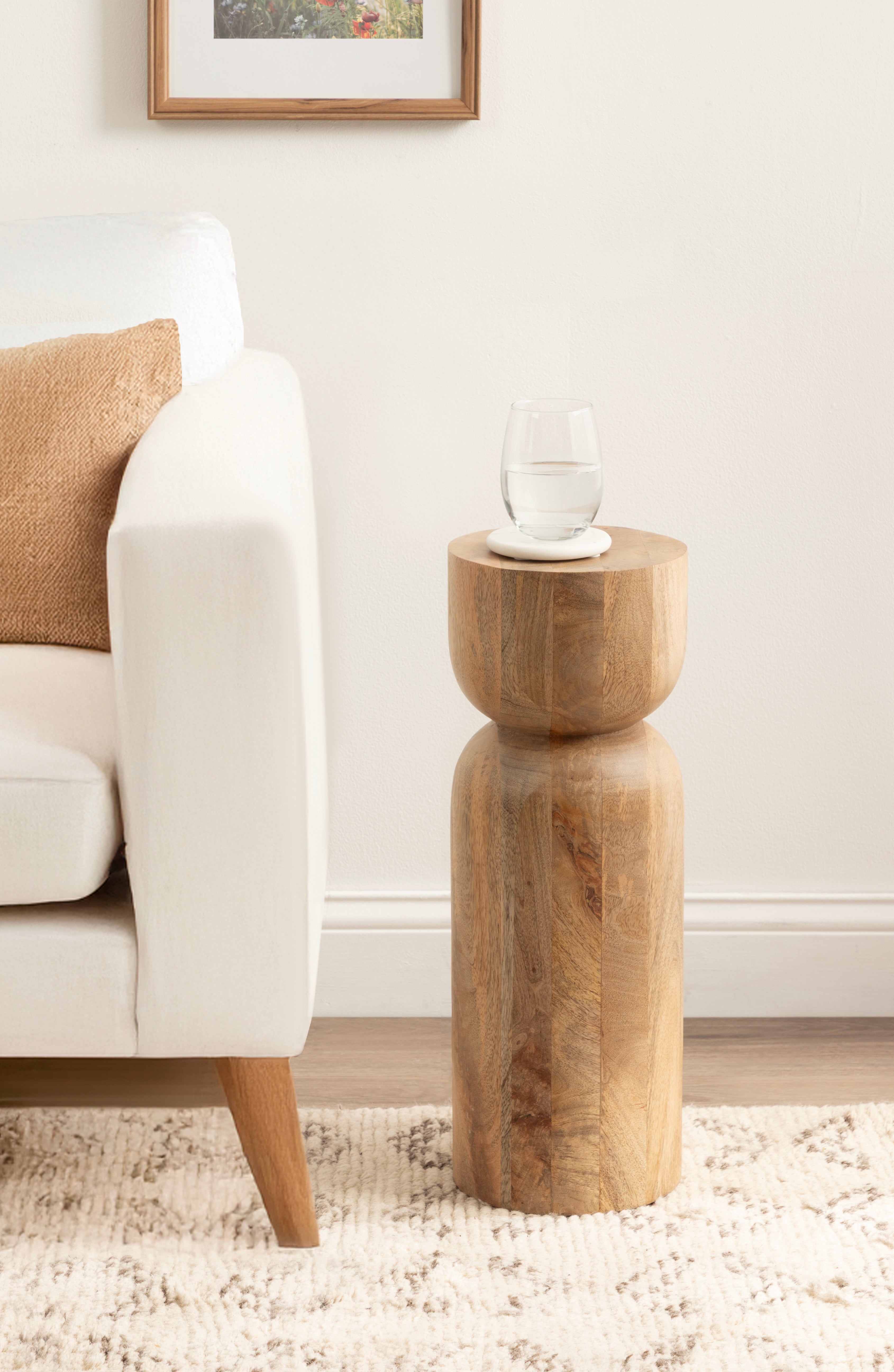 Drink Table Natural 8x8x22 6