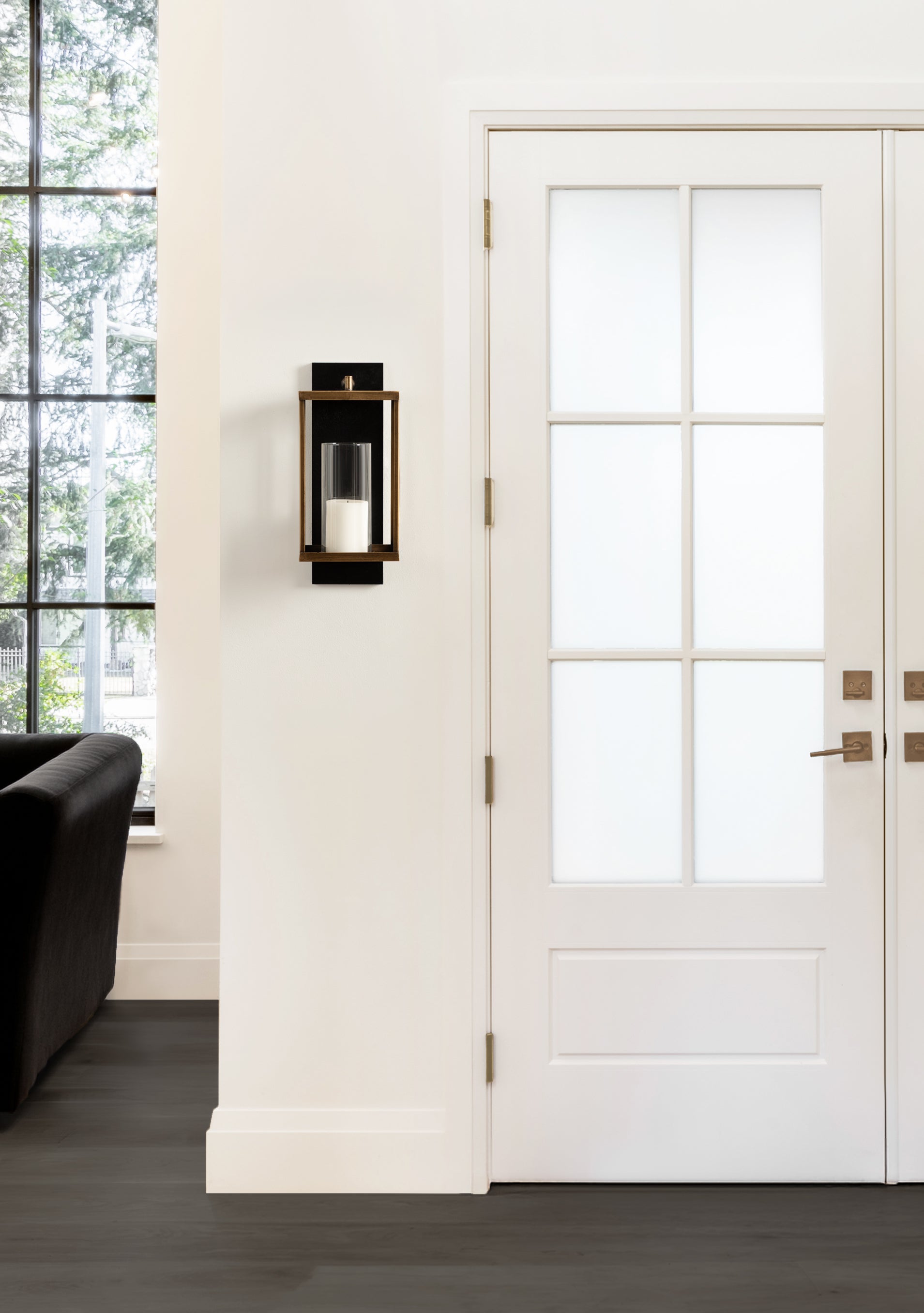 Wall Sconce 7x6x16 Black 6