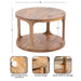 Coffee Table Natural 28x28x18 2