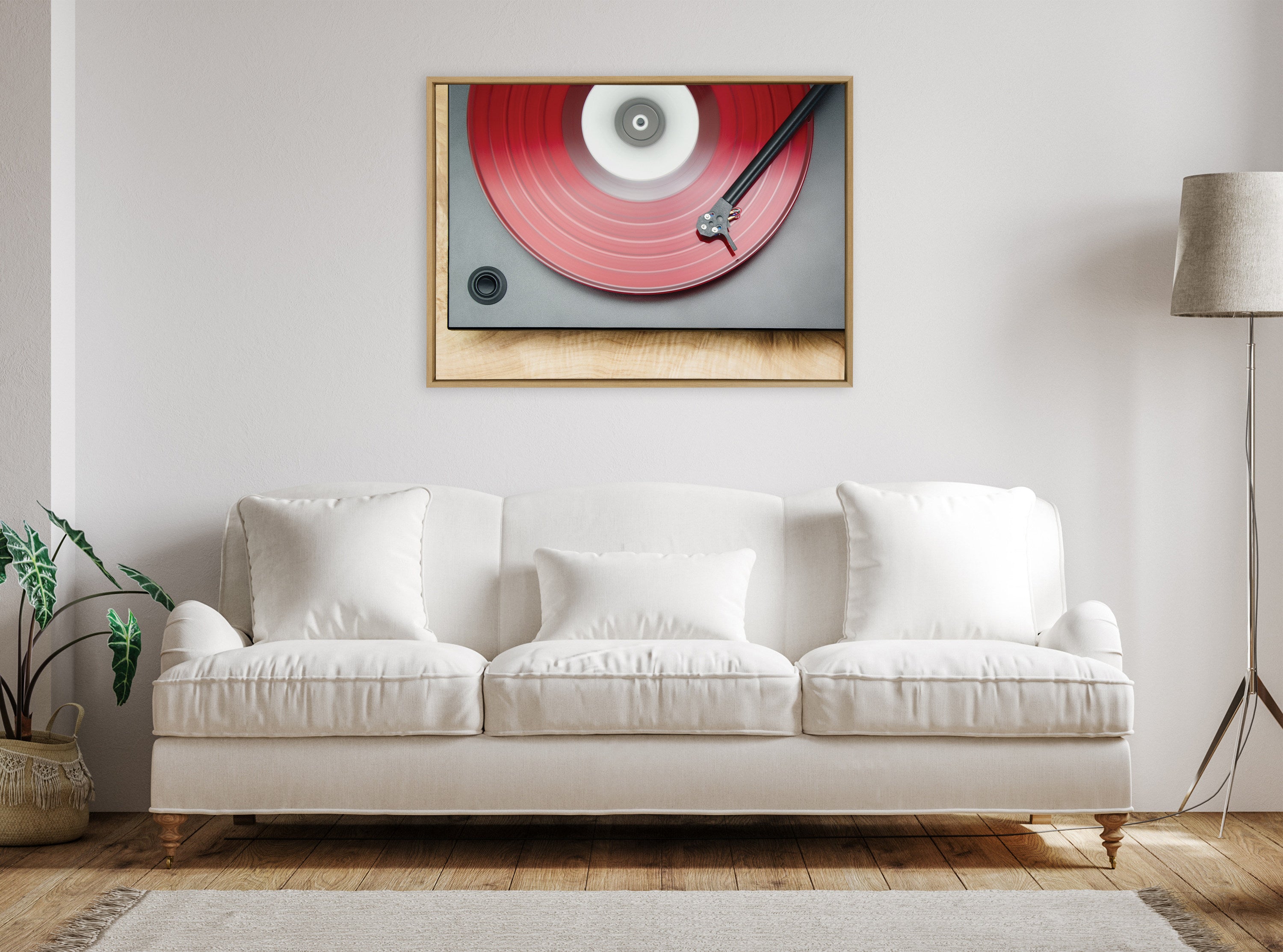 Sylvie Red Vinyl Framed Canvas by Emiko and Mark Franzen of F2Images