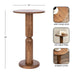 Side Table Walnut Brown 12x12x22 2