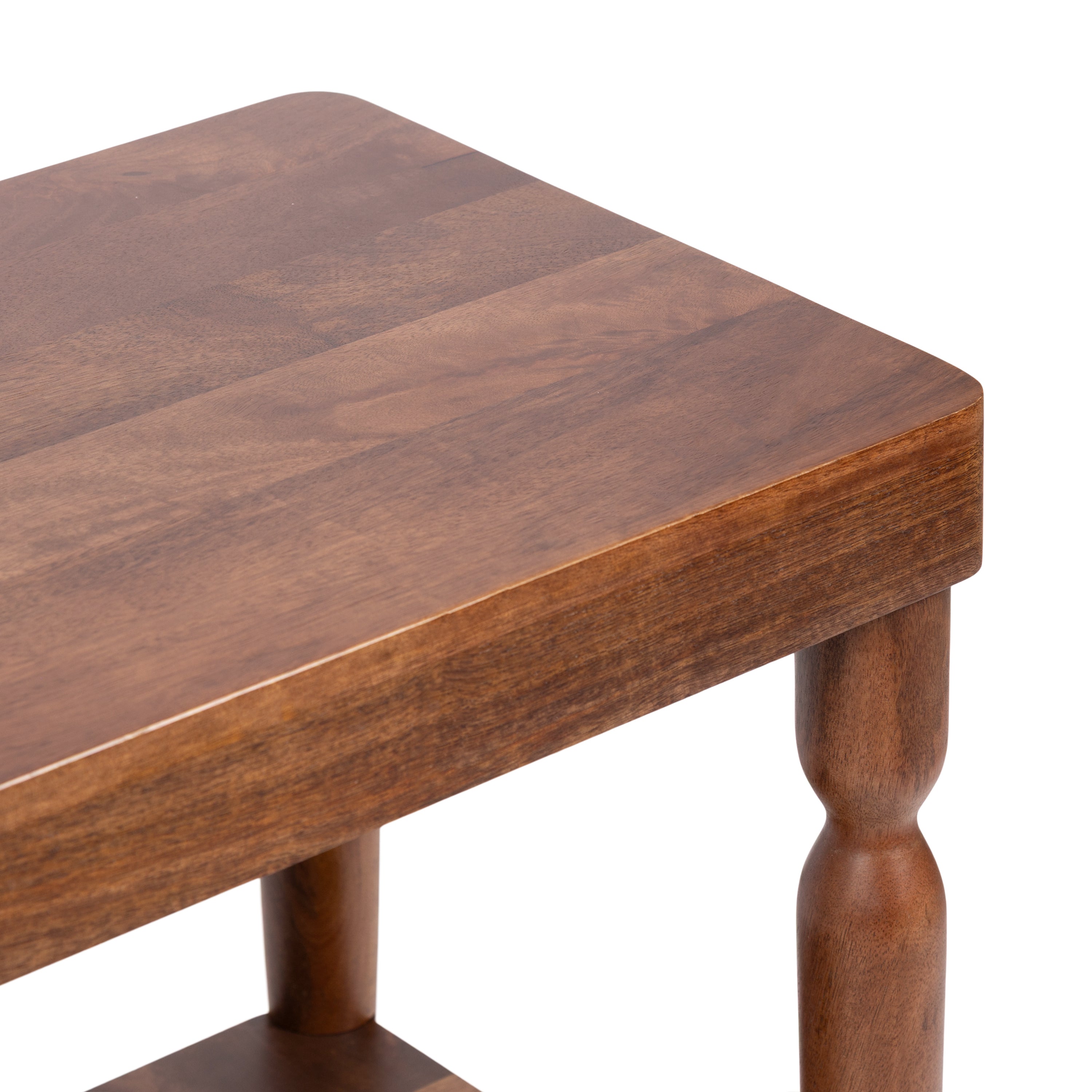 Side Table Walnut Brown 22x14x26 3