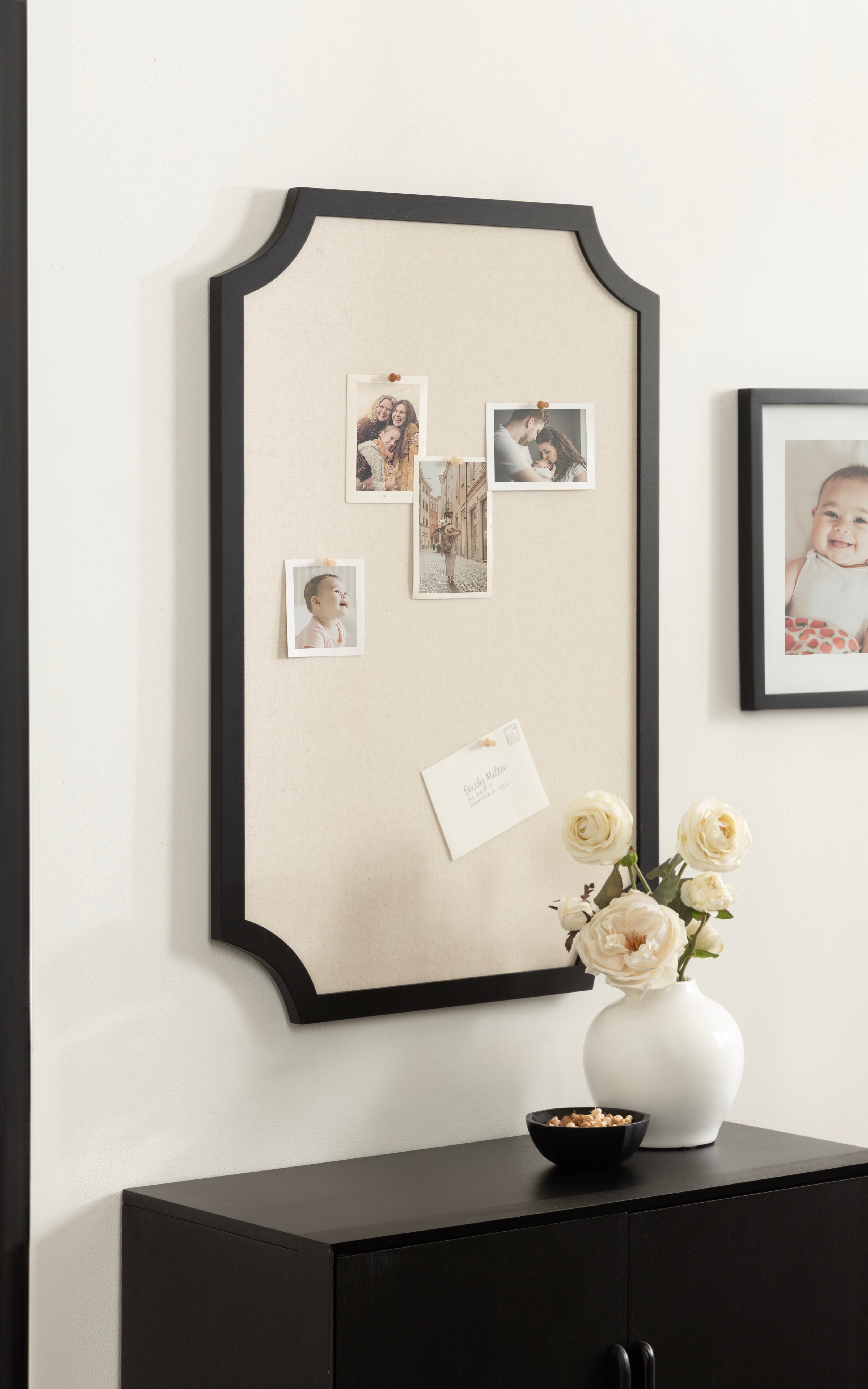 Holbrook Scalloped Rectangle Framed Pinboard