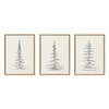 Sylvie Minimalist Evergreen Trees Framed Canvas Set by The Creative Bunch Studio