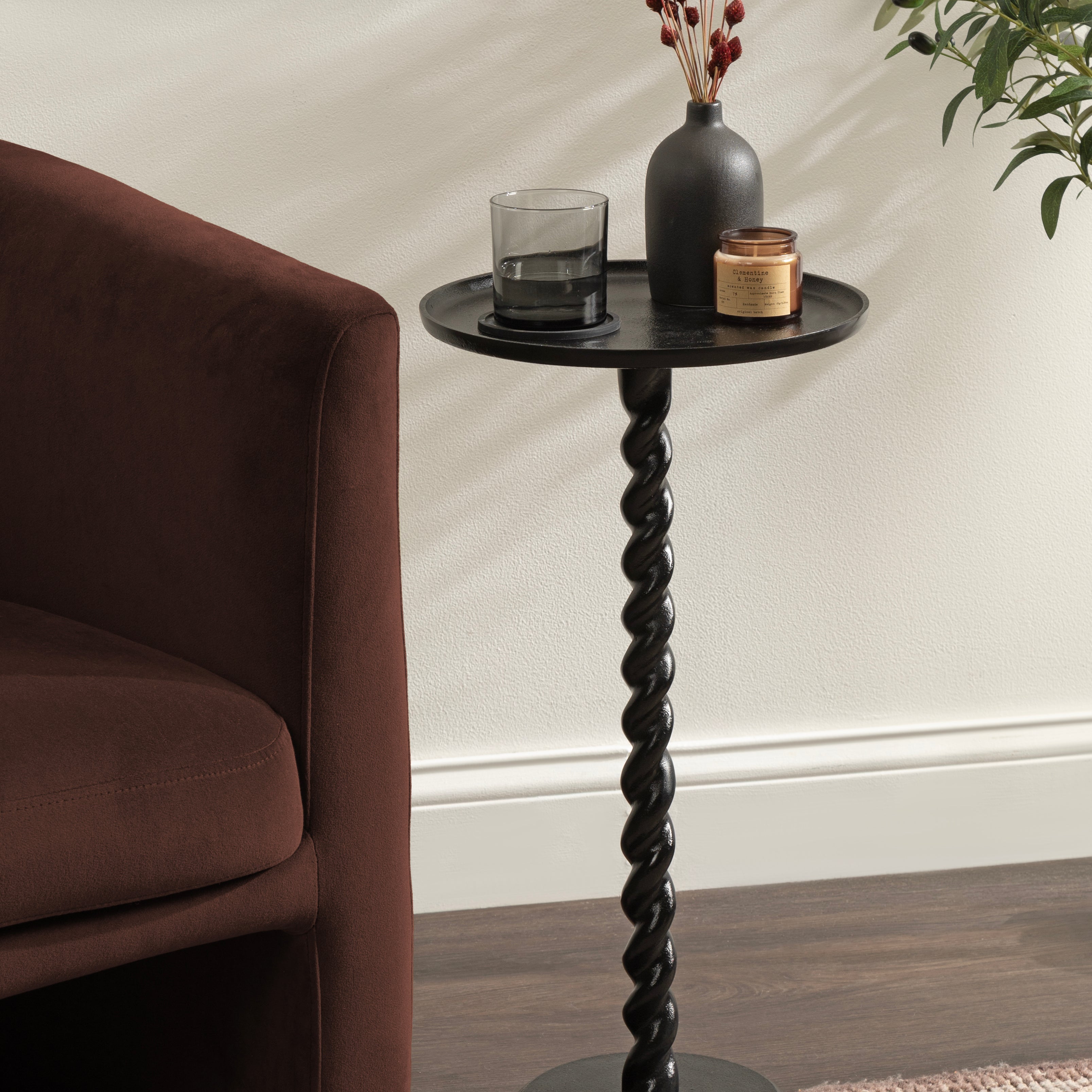 Side Table 13x13x24 Black 6