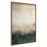 Sylvie Green Mountain Abstract II Framed Canvas by Amy Lighthall