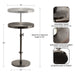 Drink Table Pewter 14x14x30 2