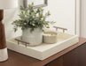 Single Tray Snow White Silver 17x13 6