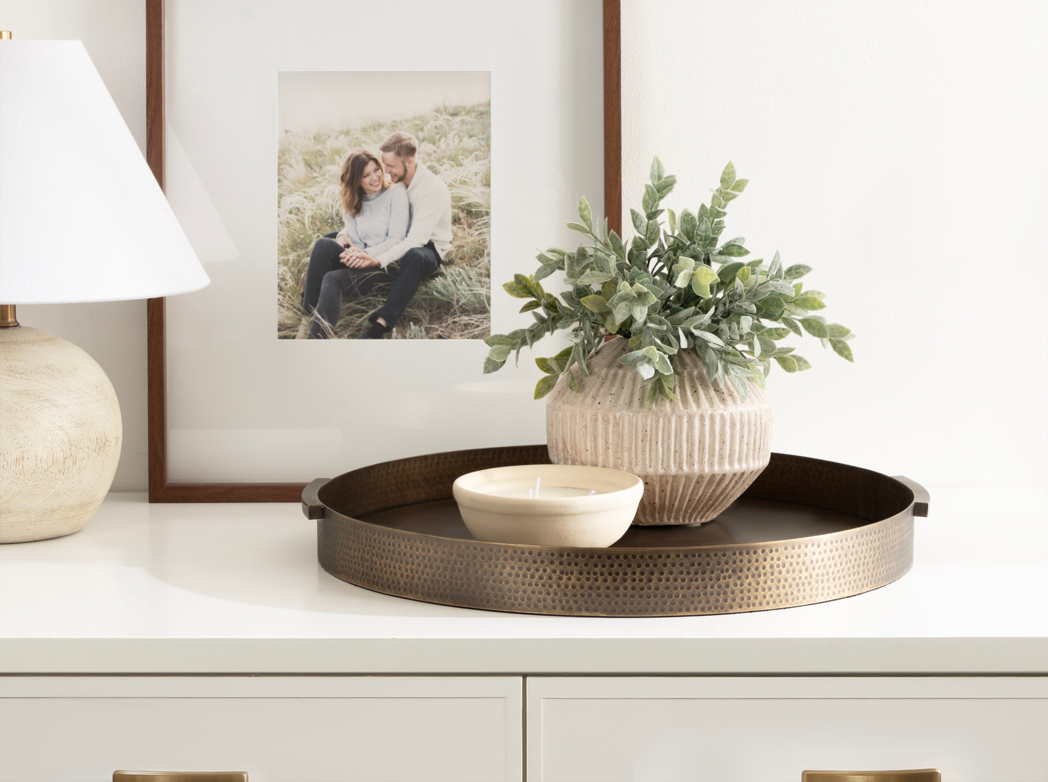 Single Tray 21" Diameter Gold 6