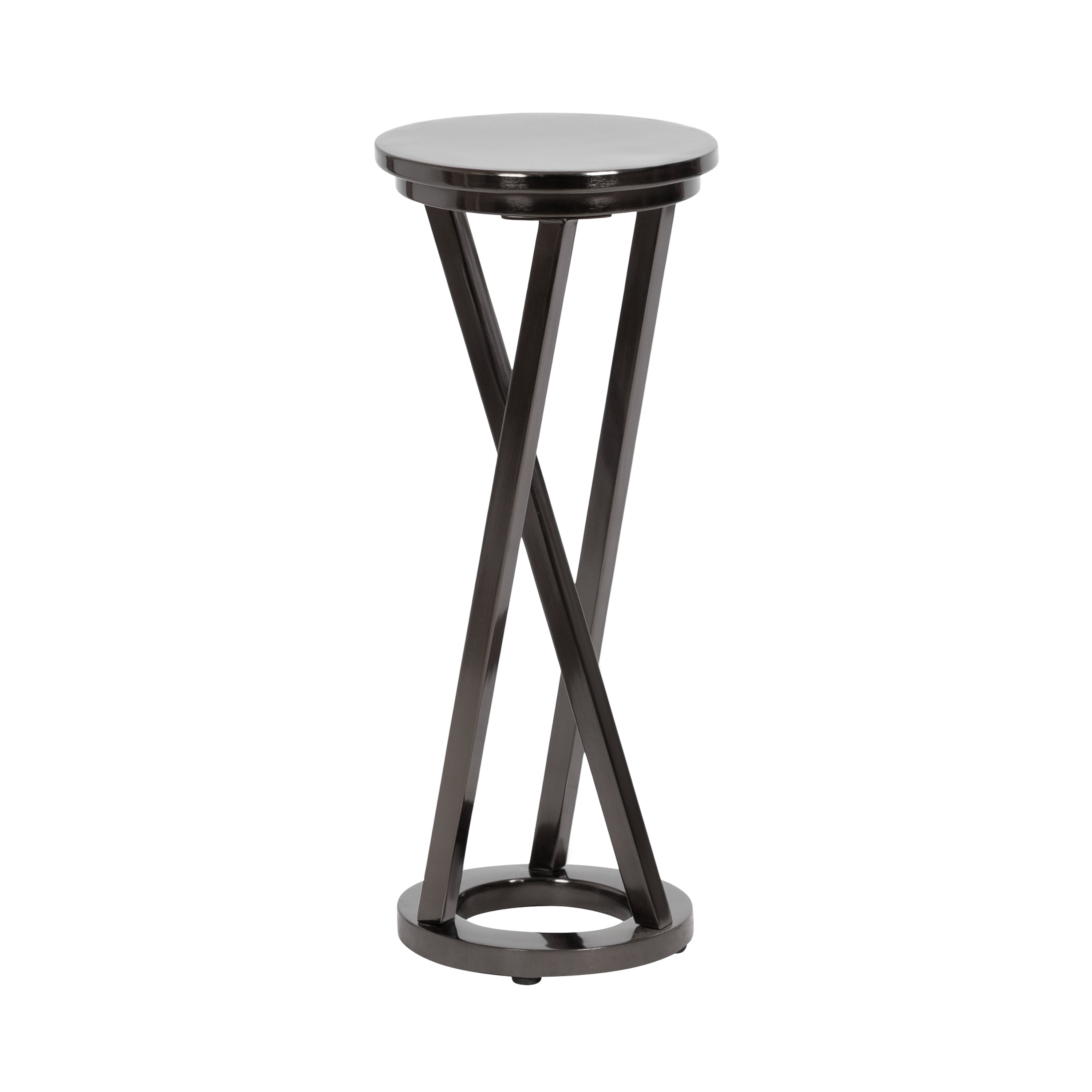 Drink Table Pewter 9x9x22 1