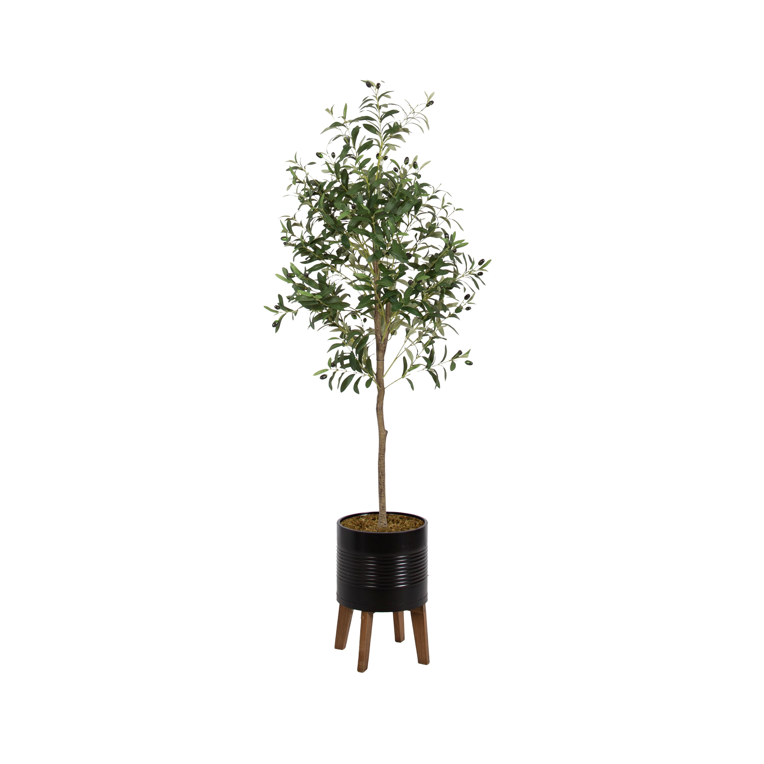 Faux Tree 5.5' Black Rustic Brown 1