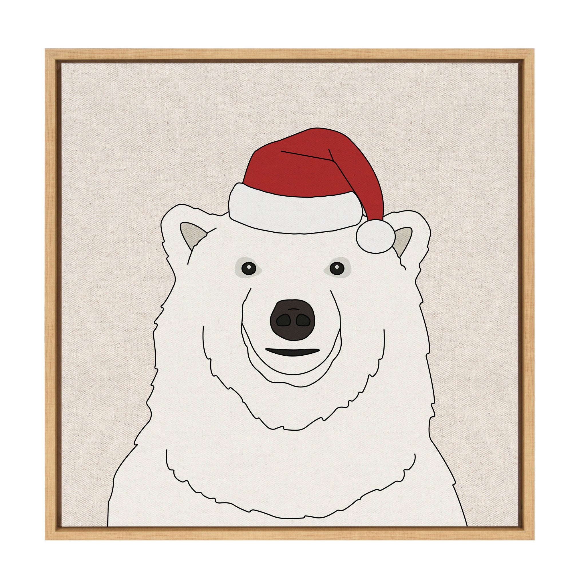 Sylvie Have Yourself a Beary Little Christmas Framed Canvas by Jake Goossen