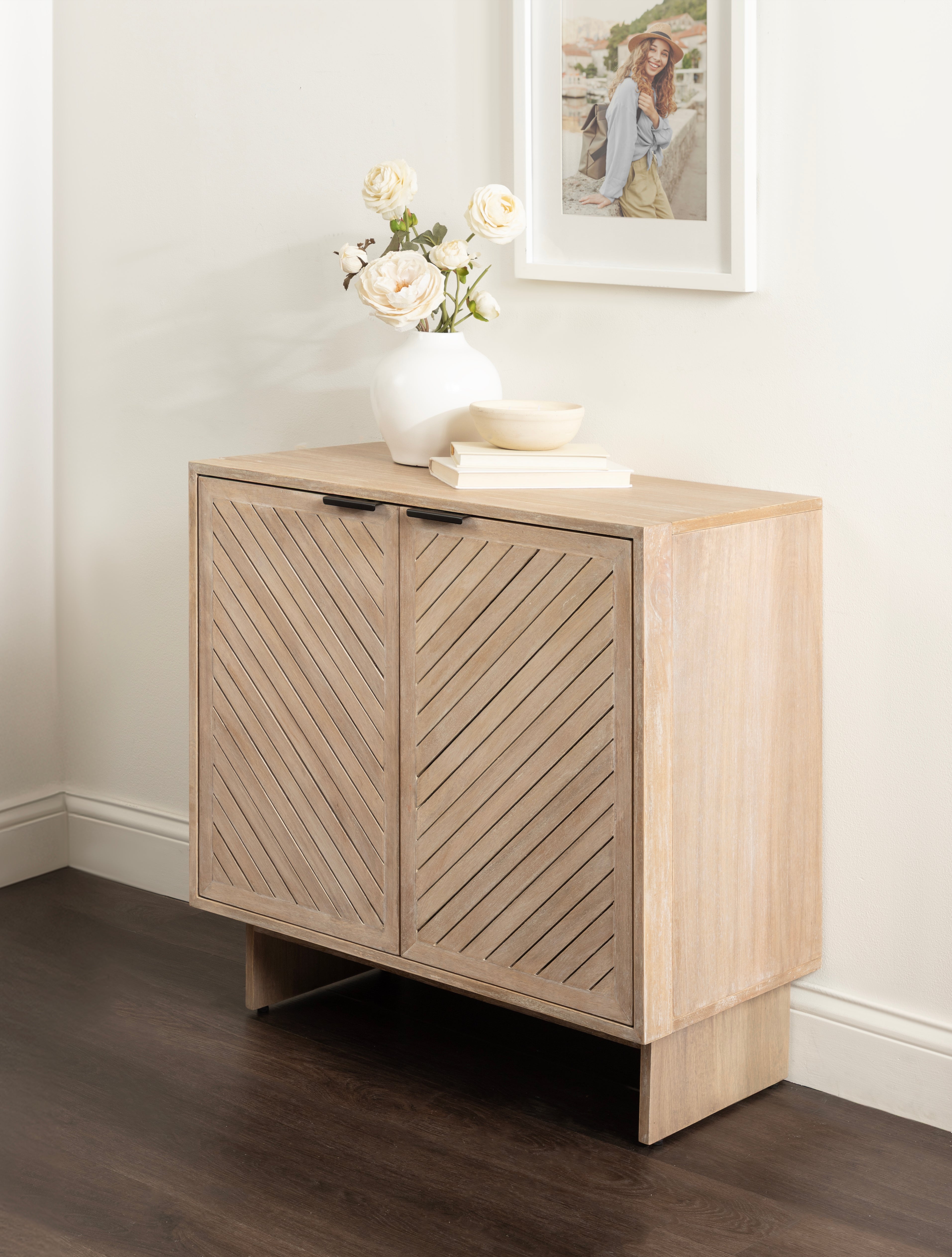 Floor Cabinet Natural Beige 30x15x30 8