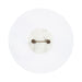 Side Table Gold White 16x16x24 4