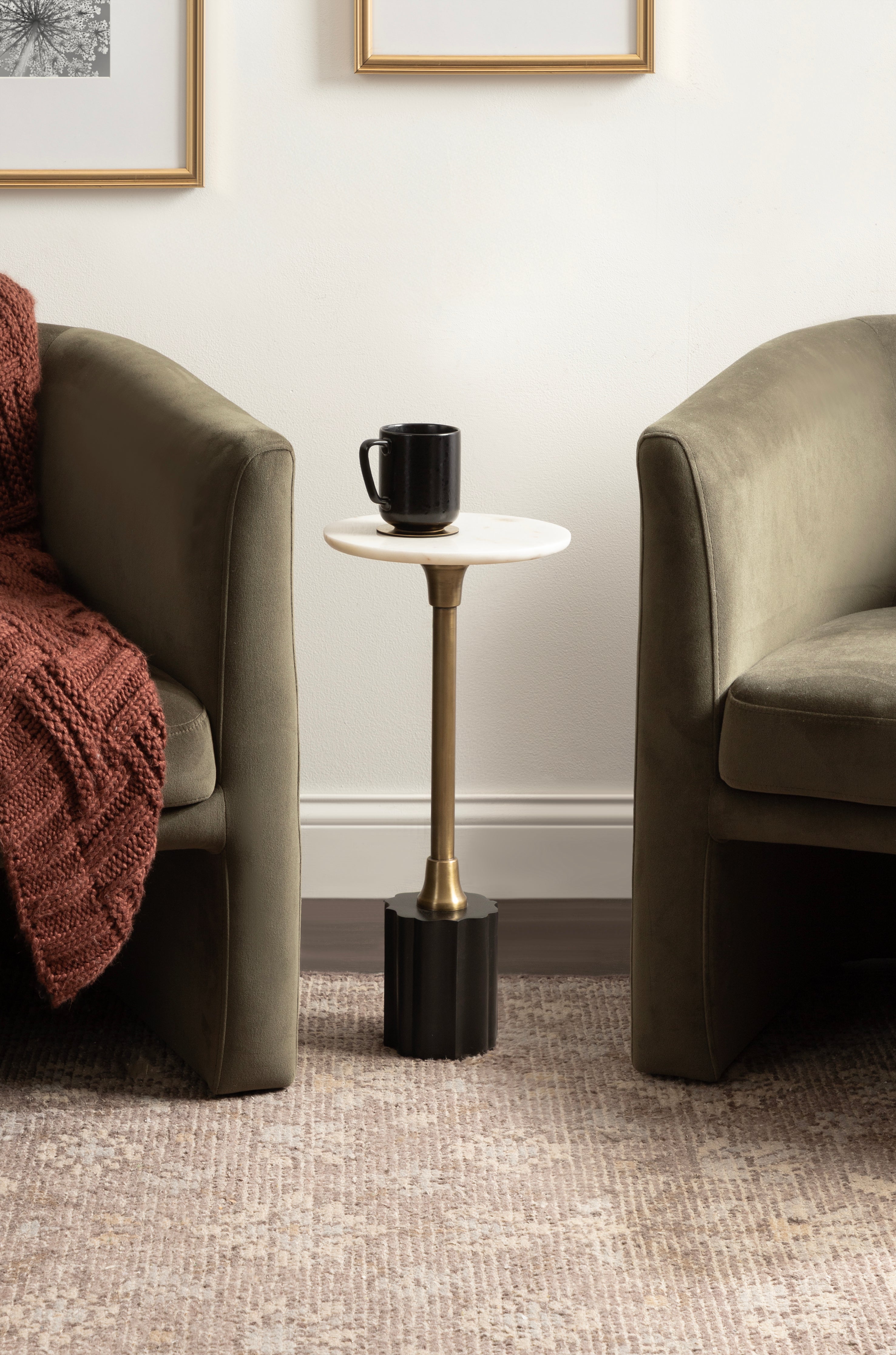 Drink Table Gold Black 10x10x22 6